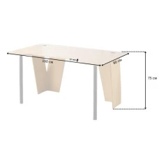 Геймерський ігровий комп'ютерний стіл 150 см Bonro B-11 коричневий