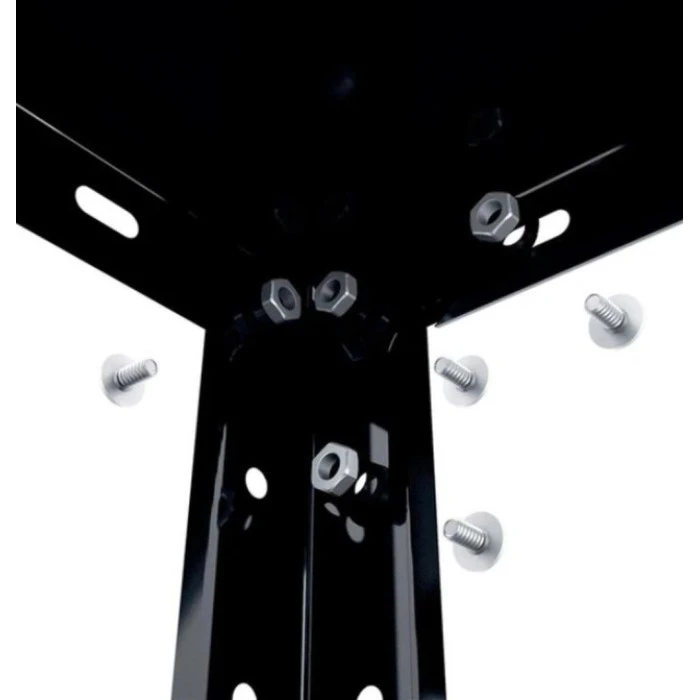 Стеллаж металлический 150х75х30 см Siker P7530 черный 4 полки