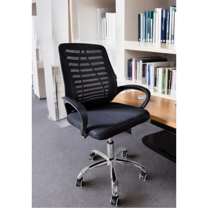 Крісло офісне Bonro B-6200 чорне - 1