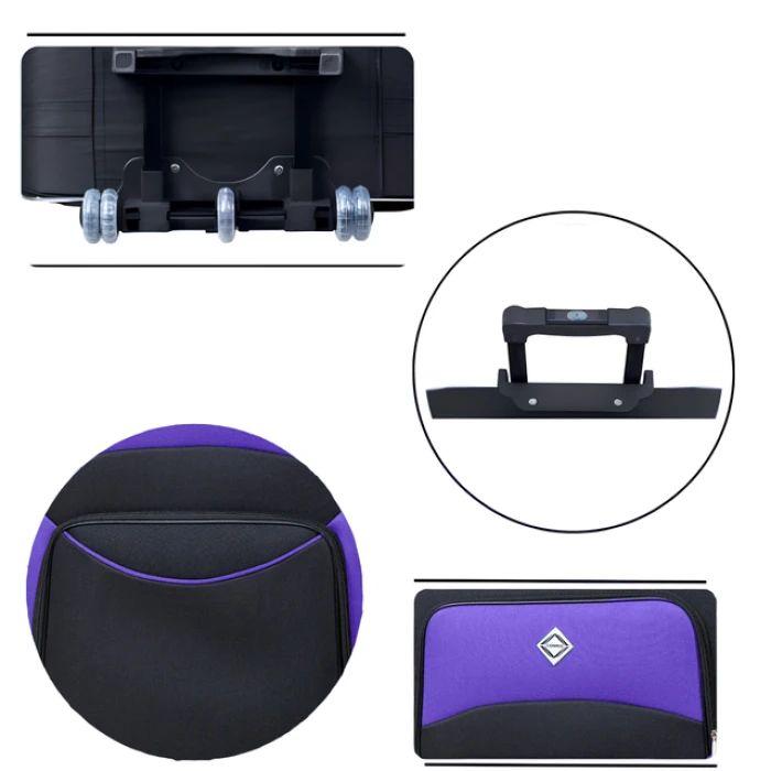 Валіза Bonro Style (велика) чорно-т.синя