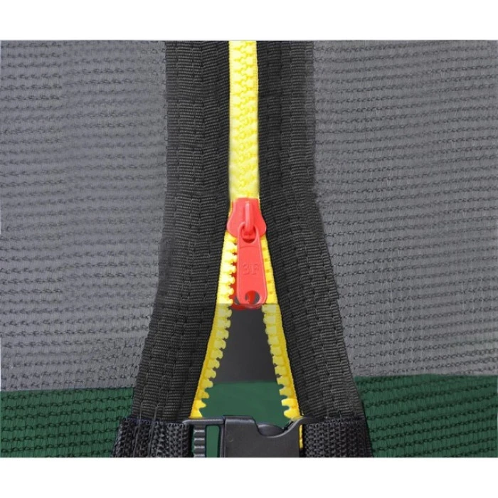 Батут дитячий 312 см з внутрішньою сіткою та драбинкою Atleto зелений