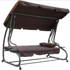 Качеля садова Bonro Garden коричнева 4 місна 230 см ширина