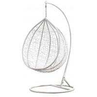 Підвісне крісло-гойдалка кокон Bonro 329 L (біло-сіре)