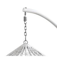 Підвісне крісло-гойдалка кокон Bonro 329 L (біло-сіре)