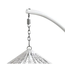 Підвісне крісло-гойдалка кокон Bonro 329 L (біло-сіре)