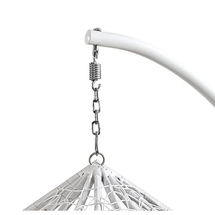 Підвісне крісло-гойдалка кокон Bonro 329 L (біло-сіре)