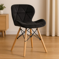 Кресло Bonro B-531 велюр черное