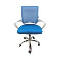 Крісло офісне Bonro 619 біло-синє