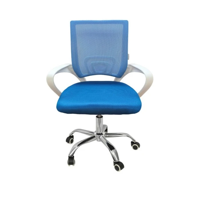 Кресло офисное Bonro 619 бело-синее