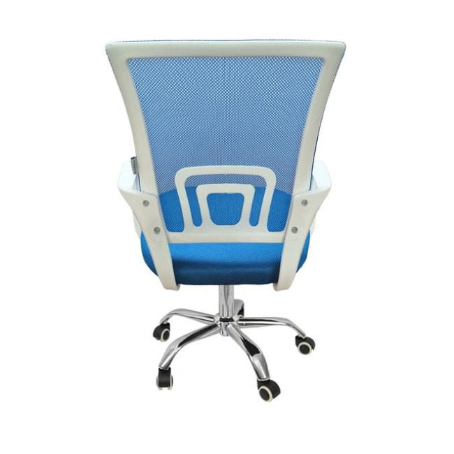 Крісло офісне Bonro 619 біло-синє