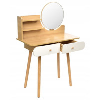 Туалетный столик с круглым зеркалом Bonro B063