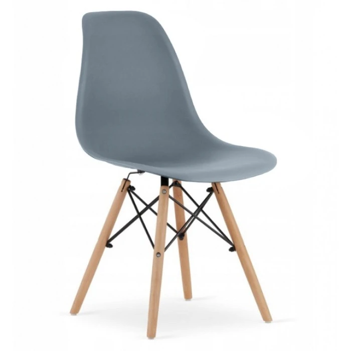 Крісло для кухні на ніжках Bonro В-173 FULL KD сіре