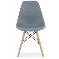 Крісло для кухні на ніжках Bonro В-173 FULL KD сіре