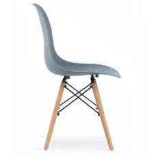 Крісло для кухні на ніжках Bonro В-173 FULL KD сіре