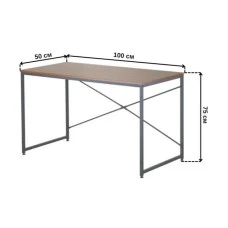Стіл письмовий металевий лофт 100 см Bonro B-001