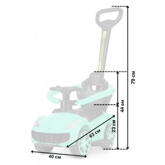 Дитяча машинка з ручкою Spoko SP-608 зелений