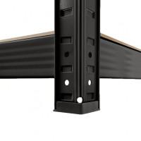 Стелаж металевий 180х90х40 Siker GoodTool P9040L чорний 5 полиць