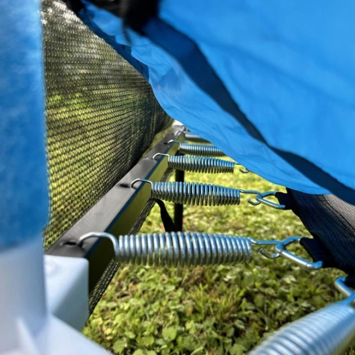 Батут для детей комнатный с сеткой Atleto 160 см синий KRB03