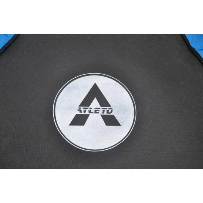 Батут для детей комнатный с сеткой Atleto 160 см синий KRB03