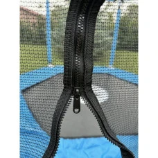 Батут для дітей кімнатний з сіткою Atleto 160 см синій KRB03