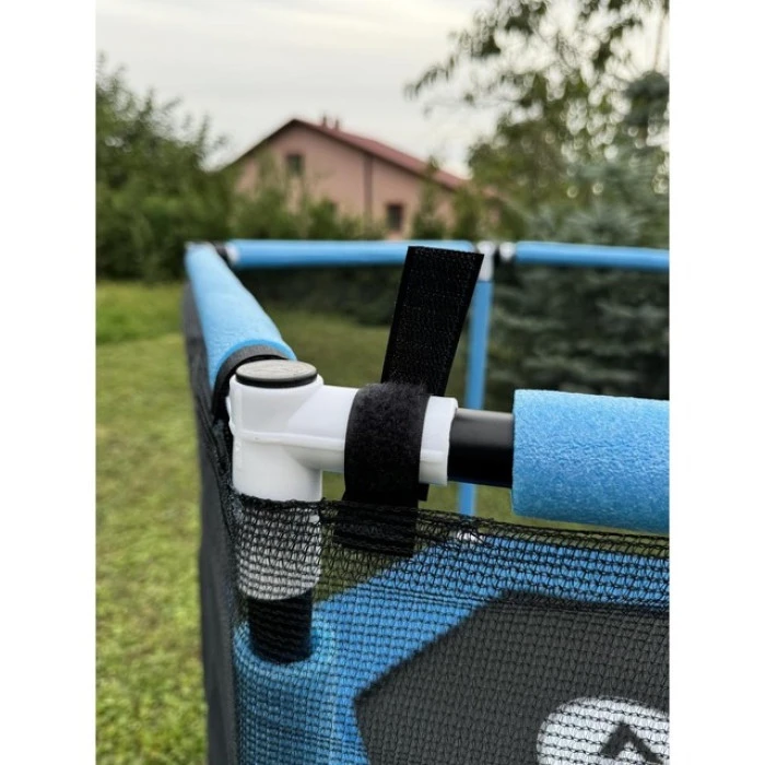 Батут для детей комнатный с сеткой Atleto 160 см синий KRB03