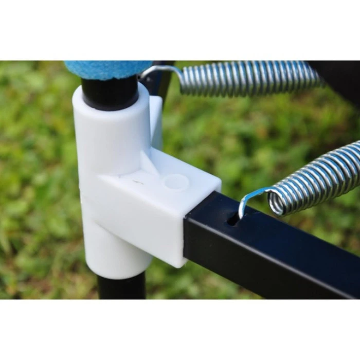 Батут для детей комнатный с сеткой Atleto 160 см синий KRB03