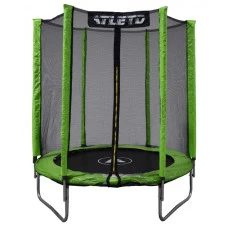 Батут дитячий з сіткою 183 см Atleto зелений