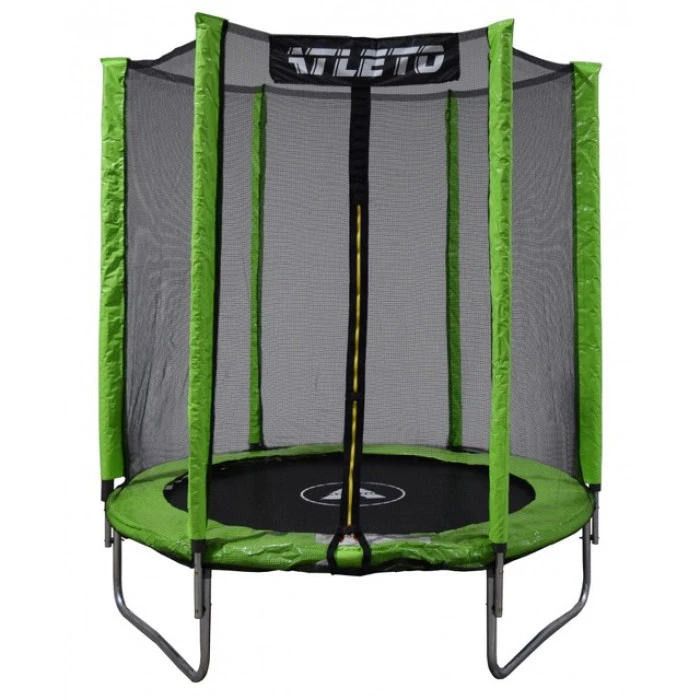Батут дитячий з сіткою 183 см Atleto зелений
