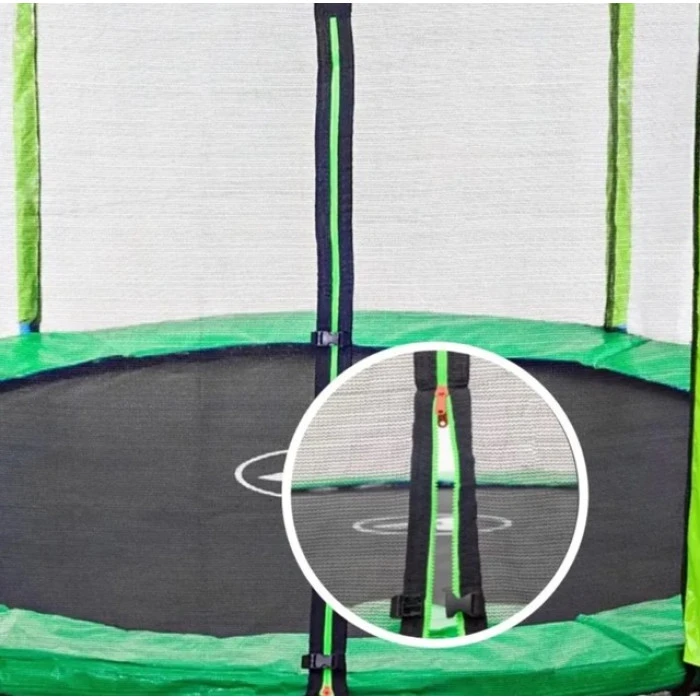 Батут дитячий з сіткою 183 см Atleto зелений