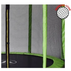 Батут дитячий з сіткою та драбинкою 252 см Atleto зелений