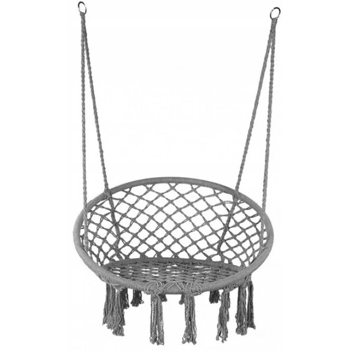 Крісло підвісне бразилійське гойдалка гамак Bonro B-092 сірий 120 кг