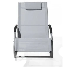 Шезлонг лежак гойдалка Bonro BG-01 сірий