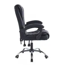 Крісло офісне на колесах Bonro BN-6070 чорне