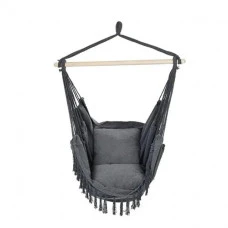Крісло підвісне бразилійське гойдалка гамак Bonro B-093 чорний 120 кг