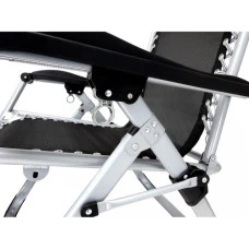 Шезлонг лежак Bonro BG-006 чорний + кишеня