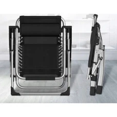 Шезлонг лежак Bonro BG-006 чорний + кишеня