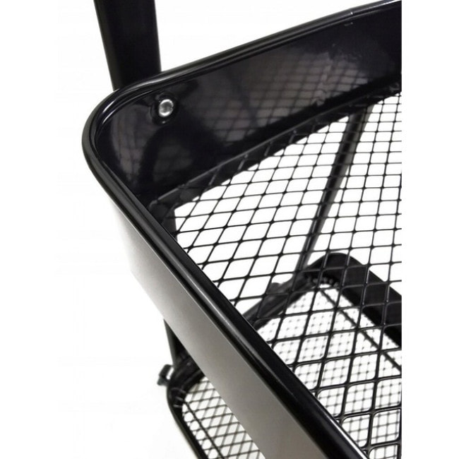 Стелаж етажерка з полицями на колесах Bonro B-233 чорний