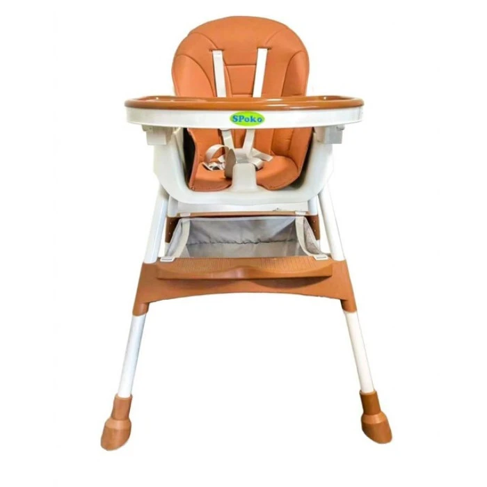 Стільчик для годування дітей 3 в 1 SPOKO SP-06 коричневий