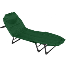Шезлонг лежак кровать раскладная Bonro B2002-4 темно-зеленый