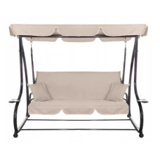 Качеля садова Bonro Garden BW-002 бежева 3 місна