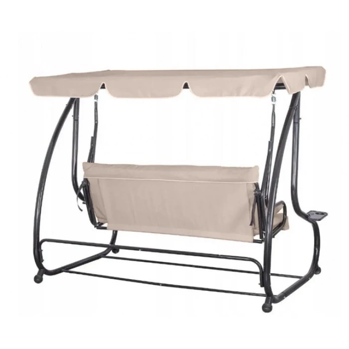 Качеля садовая Bonro Garden BW-002 бежевая 3 местная