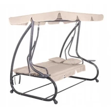 Качеля садова Bonro Garden BW-002 бежева 3 місна