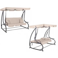 Качеля садова Bonro Garden BW-002 бежева 3 місна