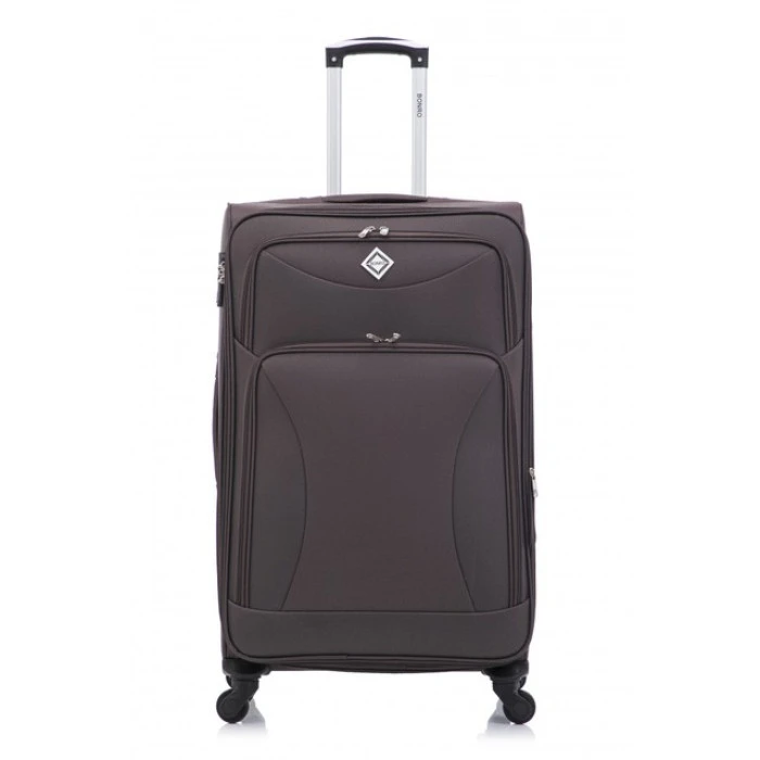 Набір тканинних валіз 2 шт Bonro Tourist велика середня коричневий