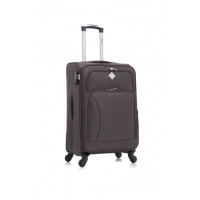 Набор тканевых чемоданов 2 шт Bonro Tourist большой средний коричневый