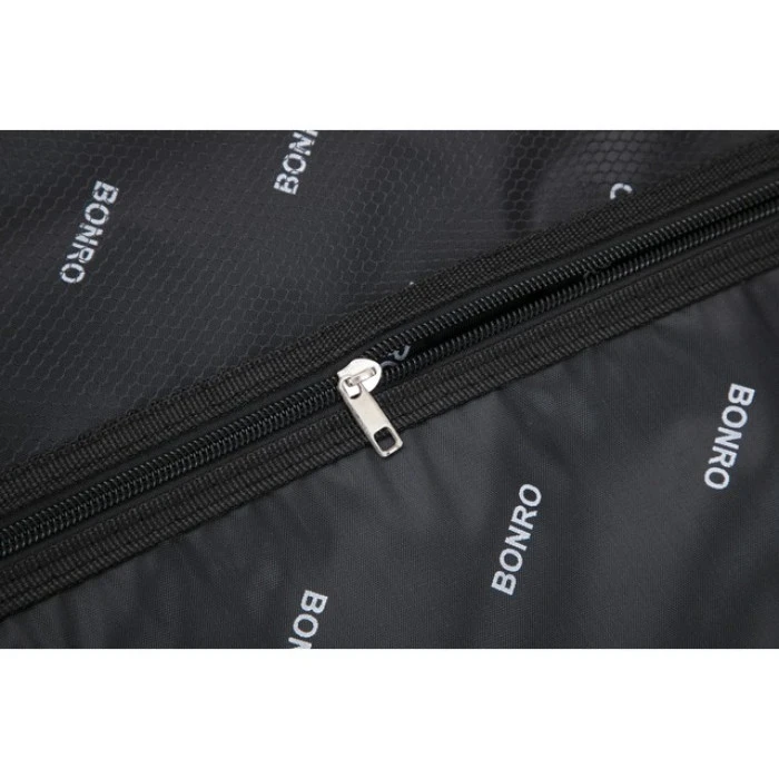 Набір тканинних валіз 2 шт Bonro Tourist велика середня коричневий