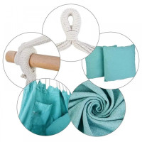 Кресло подвесное бразилийское качели гамак Bonro B-093 бирюзовый 120 кг