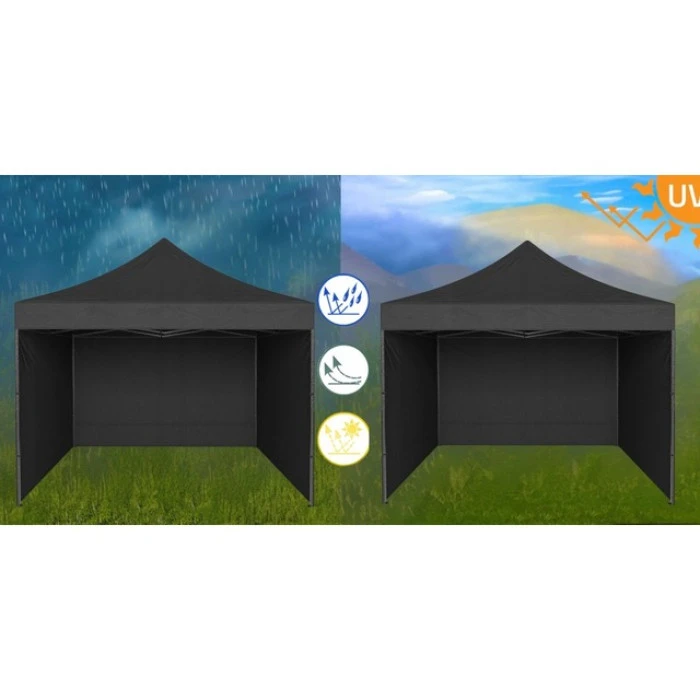 Намет павільйон розсувний з стінками 3 х 3 м Bonro B-9004 чорний + сумка