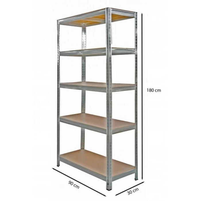 Стелаж металевий 180x90x30 Siker G9030 5 полиць