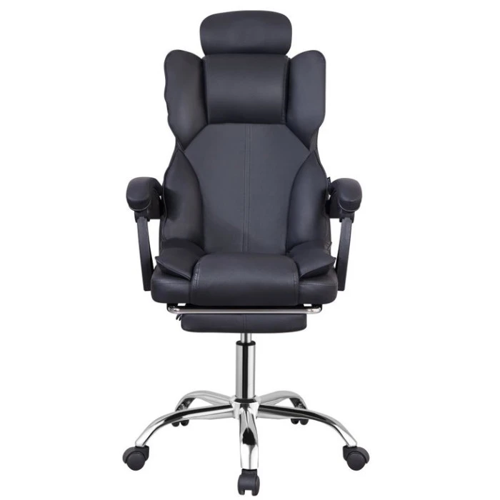 Крісло офісне з підставкою для ніг Bonro B-058 чорне